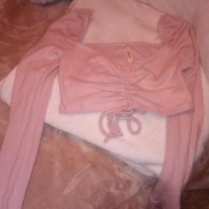 Pink crop top